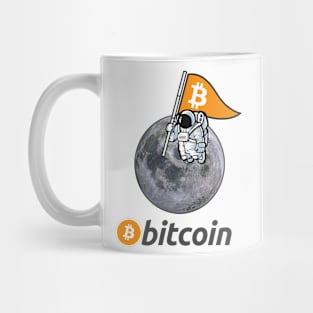 Bitcoin To The Moon, Cryptocurrency, Funny Bitcoin Mug